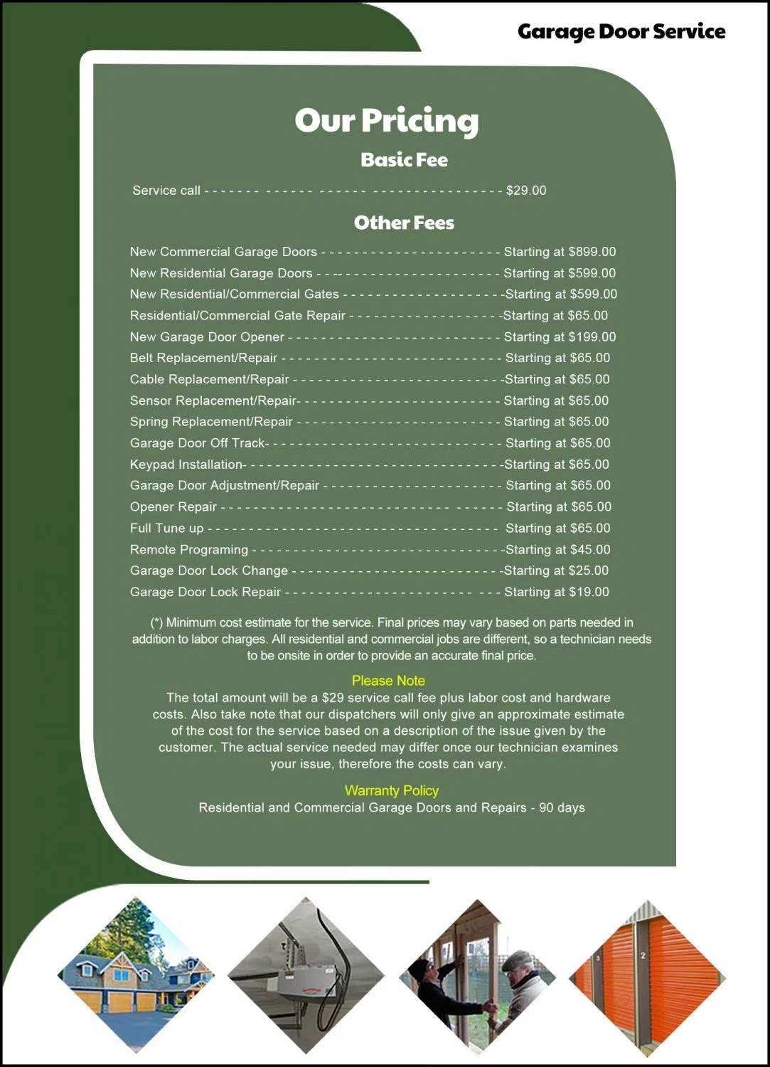 Metro Garage Door Service Burlingame, CA 650-285-2737